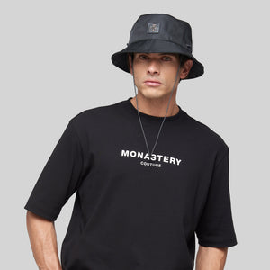 ANTIGONO BLACK BUCKET HAT