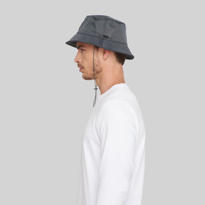 ANTIGONO GREY BUCKET HAT
