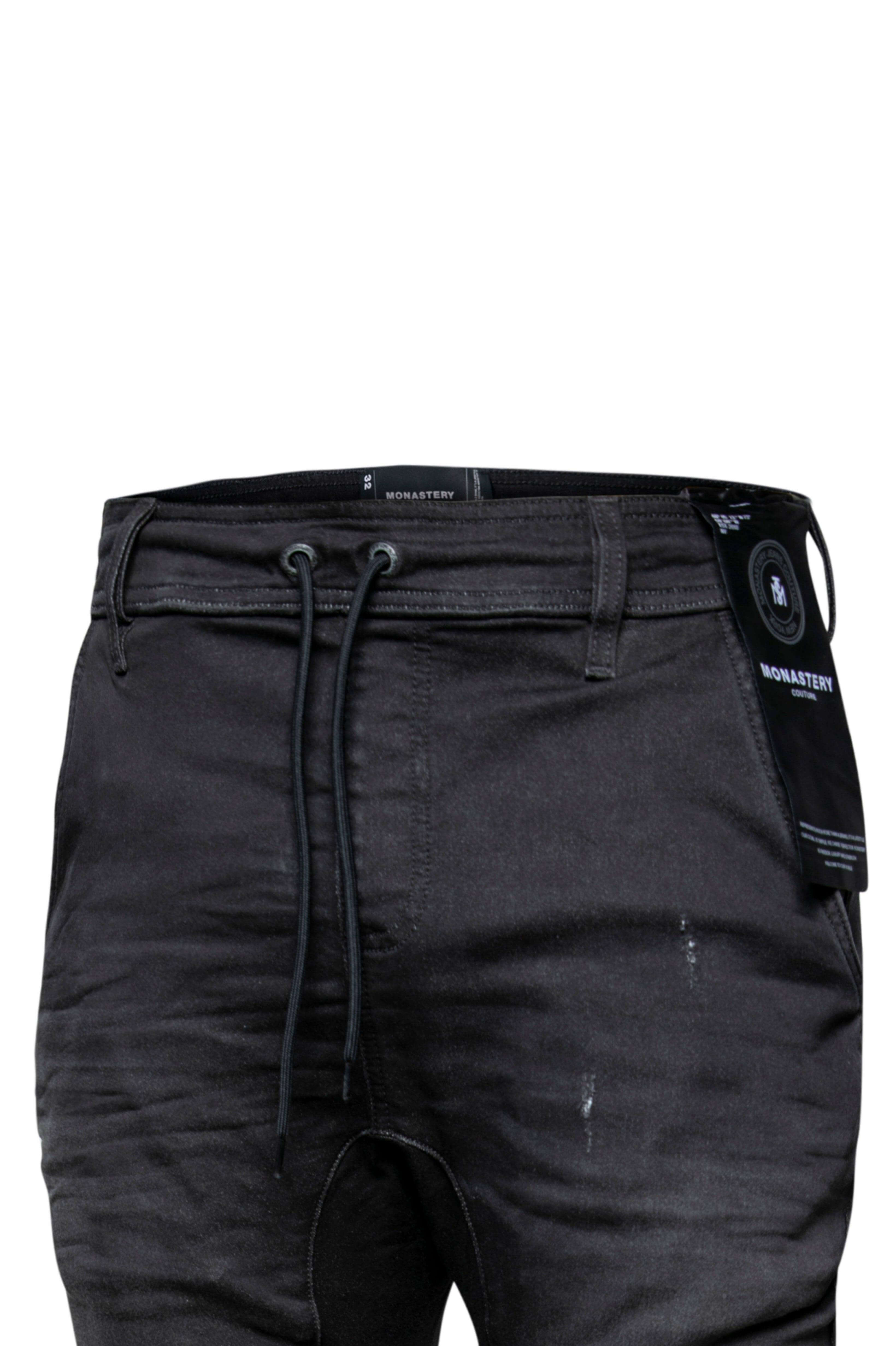 AGUSTE BLACK JOGGER | Monastery Couture