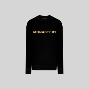 ASINE BLACK SWEATSHIRTS | Monastery Couture