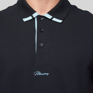 MEGES BLACK POLO | Monastery Couture