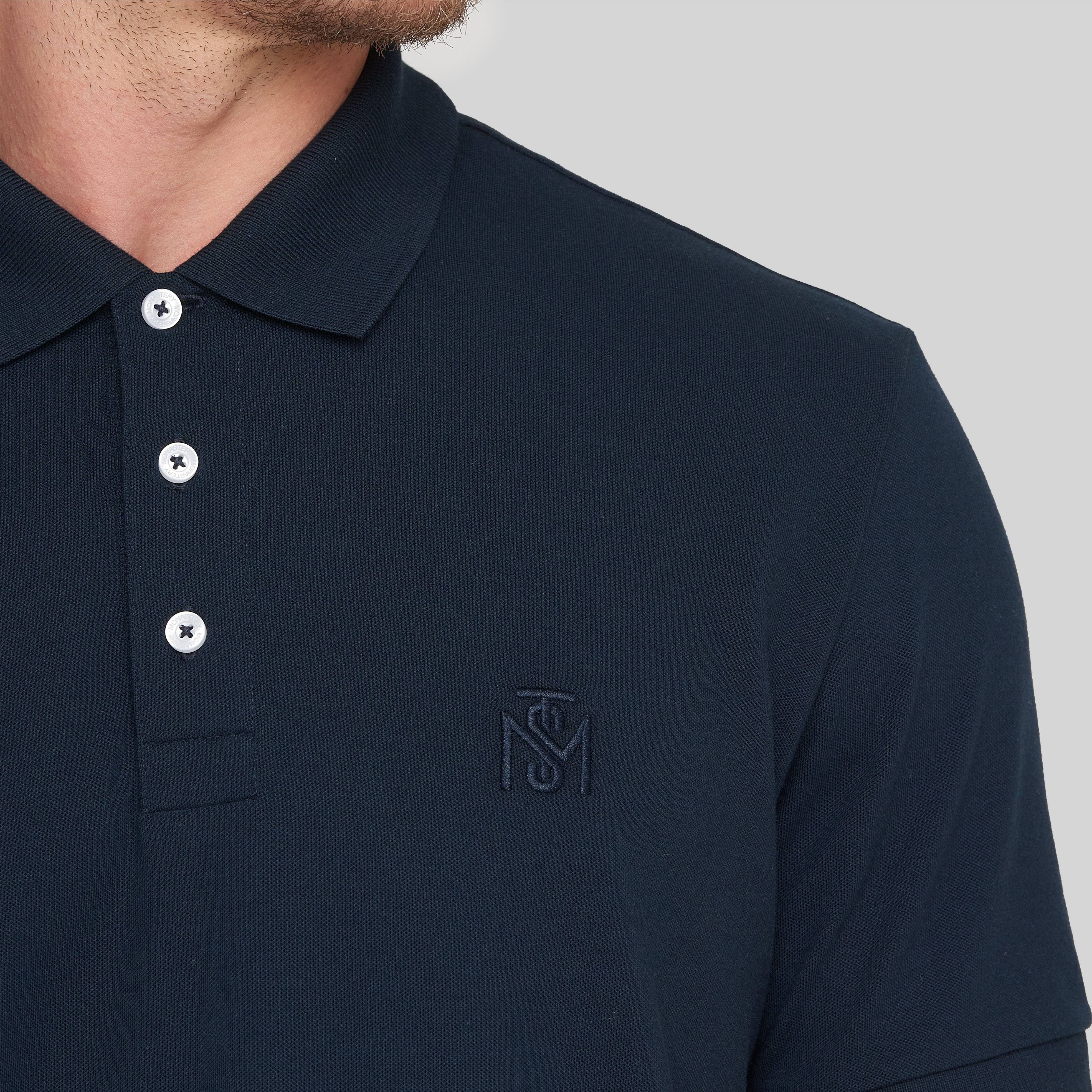 ZAID NAVY POLO | Monastery Couture